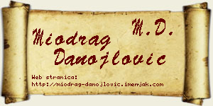 Miodrag Danojlović vizit kartica